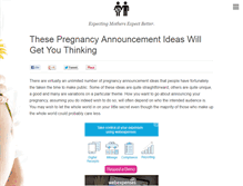 Tablet Screenshot of betterpregnancies.com